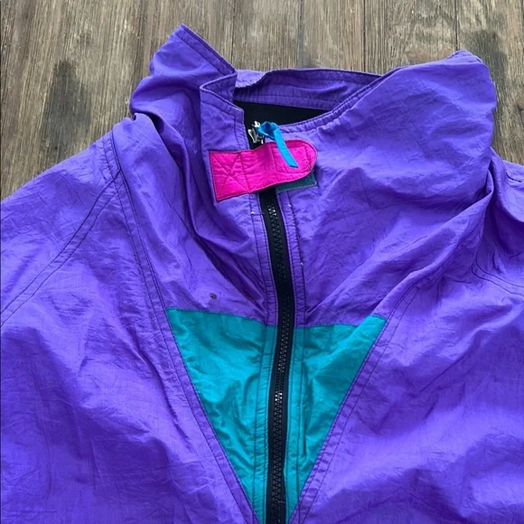 Vintage Purple Windbreaker 90’s Jacket - Picture 5 of 11